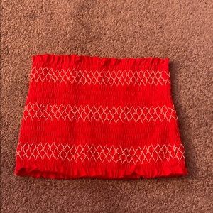 cute cropped tube top from garage